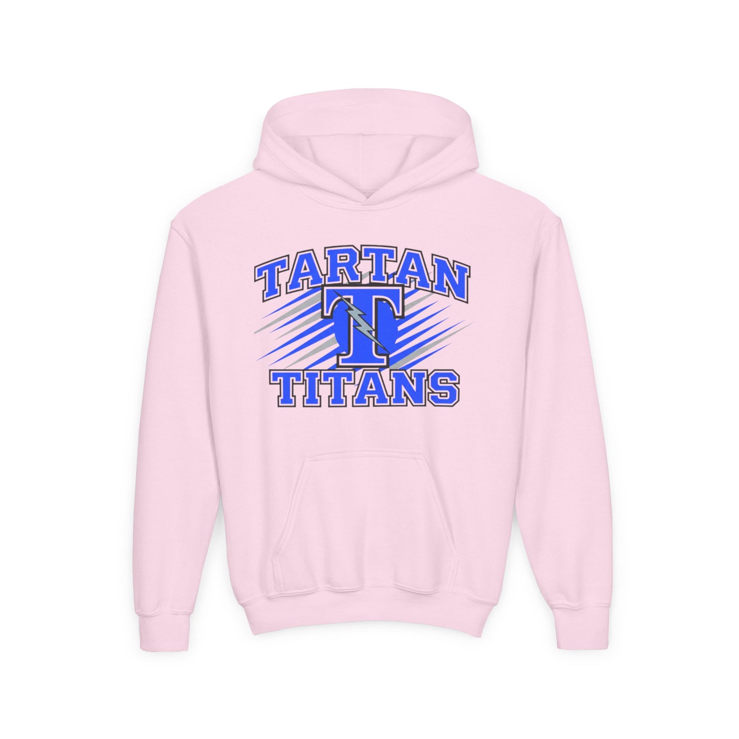 Tartan Titans Youth Heavy Blend Hooded Sweatshirt – Perfect for Team Spirit and Casual Wear