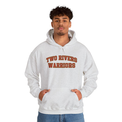 Two Rivers Warriors Unisex Heavy Blend™ Text Logo Hoodie - Cozy, Casual Sweatshirt for Outdoor Lovers