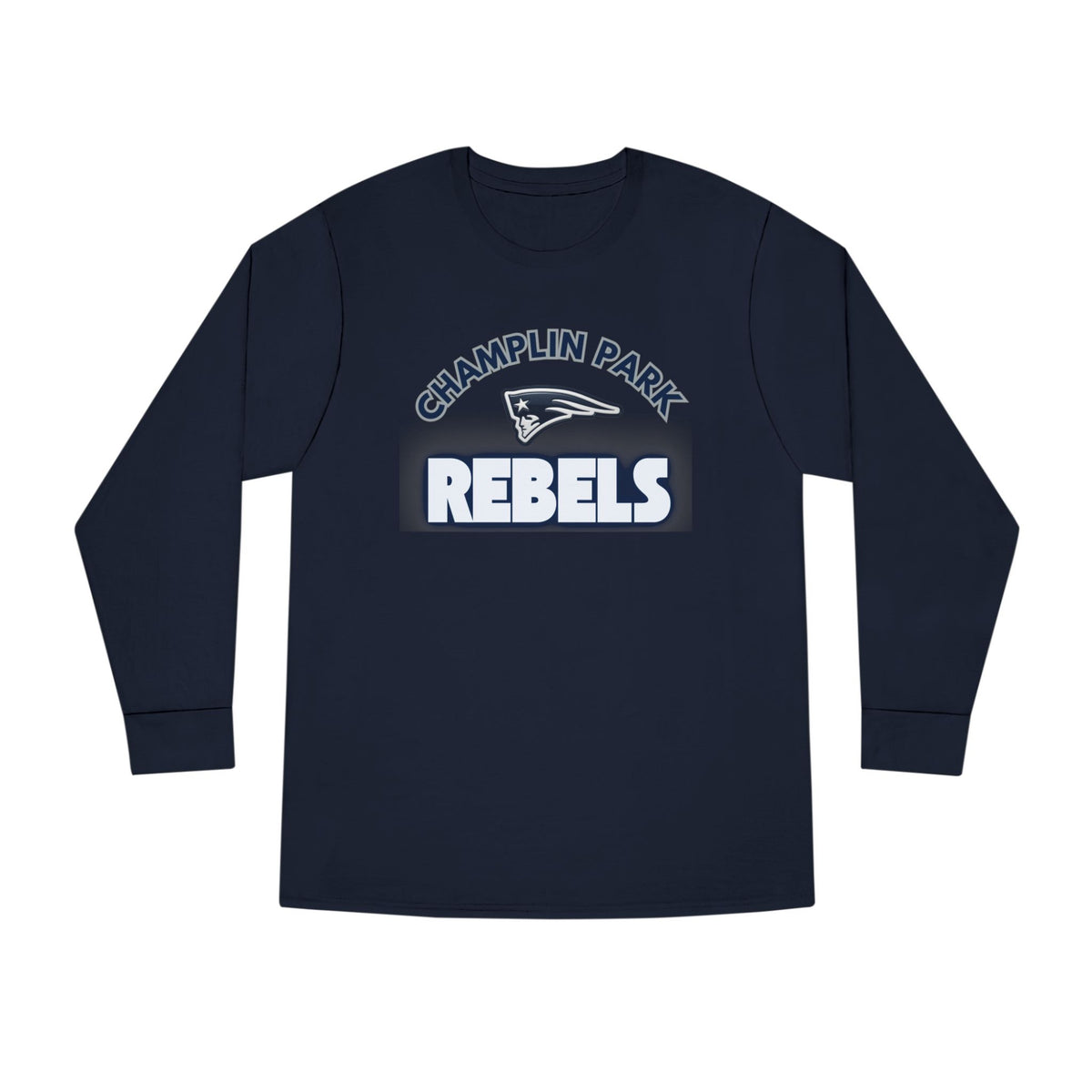 Champlin Park Rebels Casual Long Sleeve Crewneck Tee - Perfect for Everyday Wear