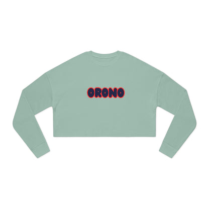 Orono Spartans Trendy Women's Cropped Sweatshirt with Unique Graphic Design
