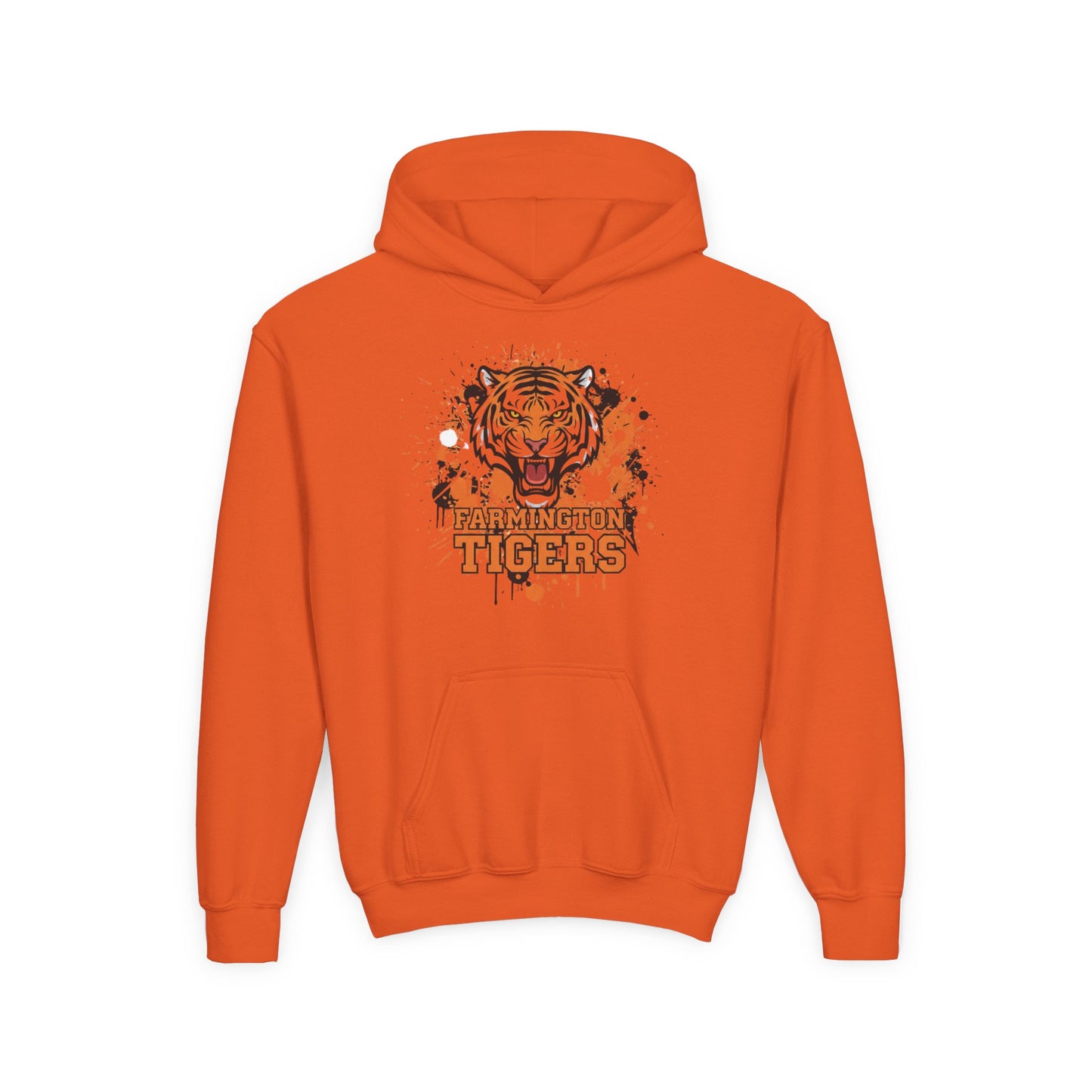 Farmington Tigers Hoodie - Cozy Heavy Blend Sweatshirt for Kids