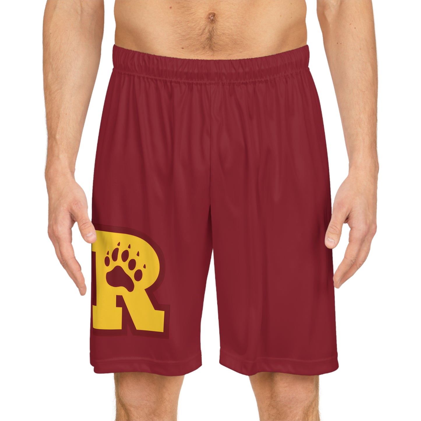 Minneapolis Roosevelt Teddies Maroon Black Basketball Shorts