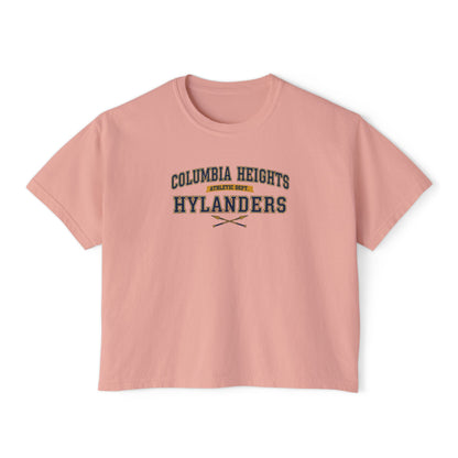 Columbia Heights Hylanders Stylish Women's Boxy Tee - Casual Comfort for Everyday Wear