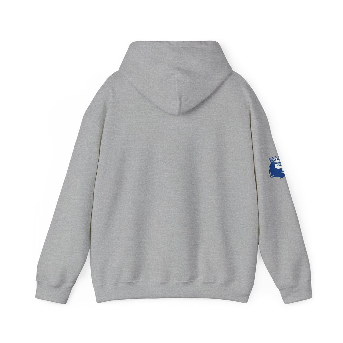 Hopkins Royals Block White Sweatshirt with Logo on Sleeve