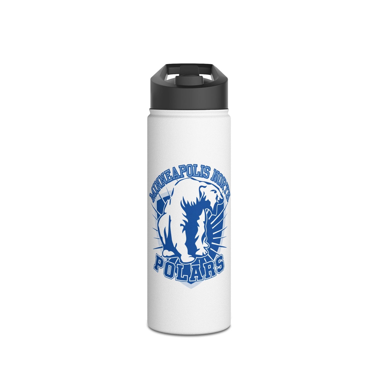 Minneapolis North Polars Stainless Steel Water Bottle, Motivational Hydration Bottle, Sports Water Bottle, Eco-Friendly Gift