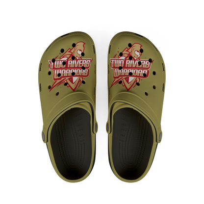 Two Rivers Warriors EVA Foam Rubber Shoes - Hawks Team Clogs for Sports Fans