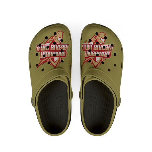 Two Rivers Warriors EVA Foam Rubber Shoes - Hawks Team Clogs for Sports Fans