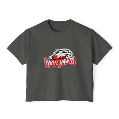 Mound Westonka White Hawks Casual Women's Boxy Tee
