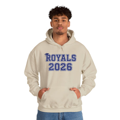 Woodbury Royals Class of 2026 Block Hoodie