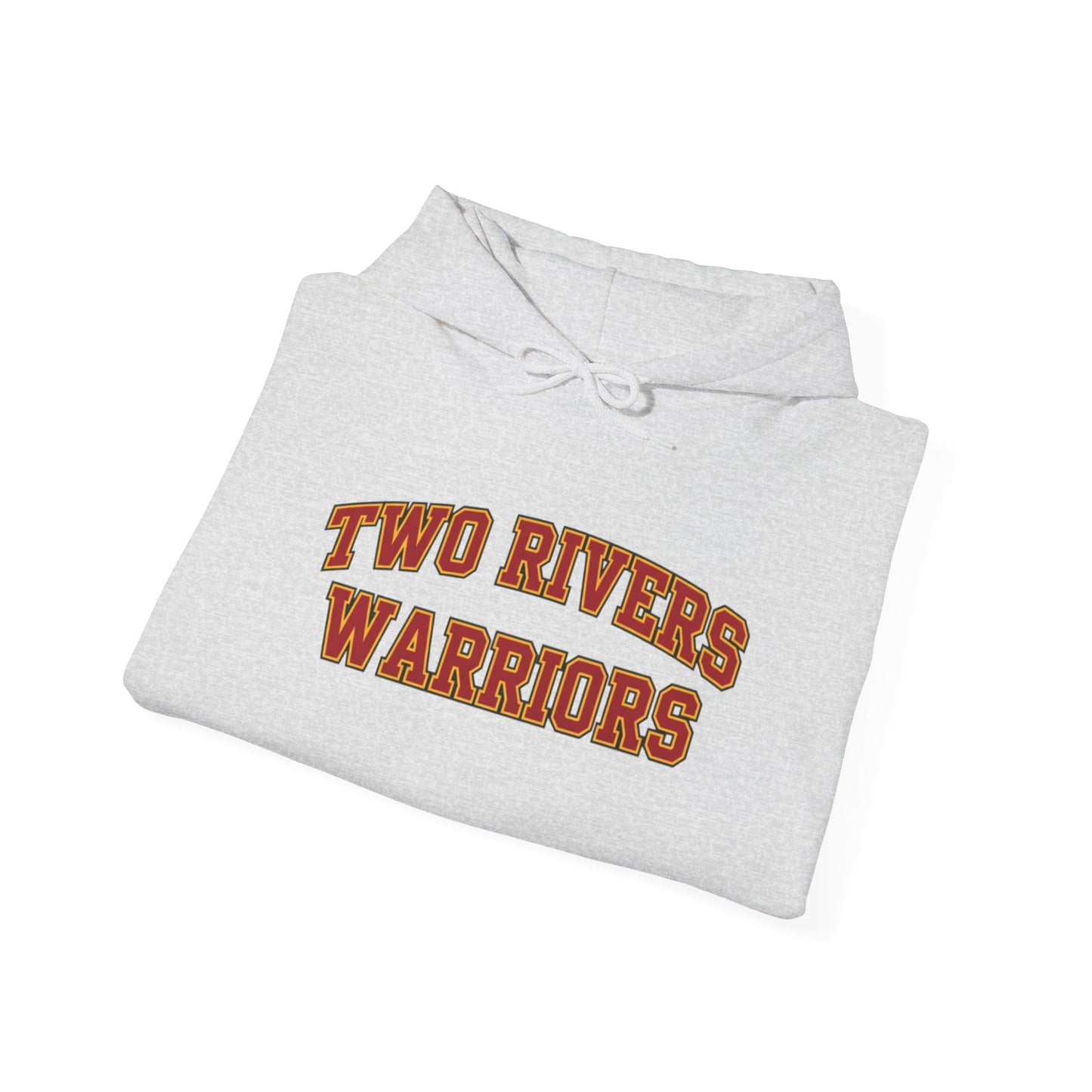Two Rivers Warriors Unisex Heavy Blend™ Text Logo Hoodie - Cozy, Casual Sweatshirt for Outdoor Lovers