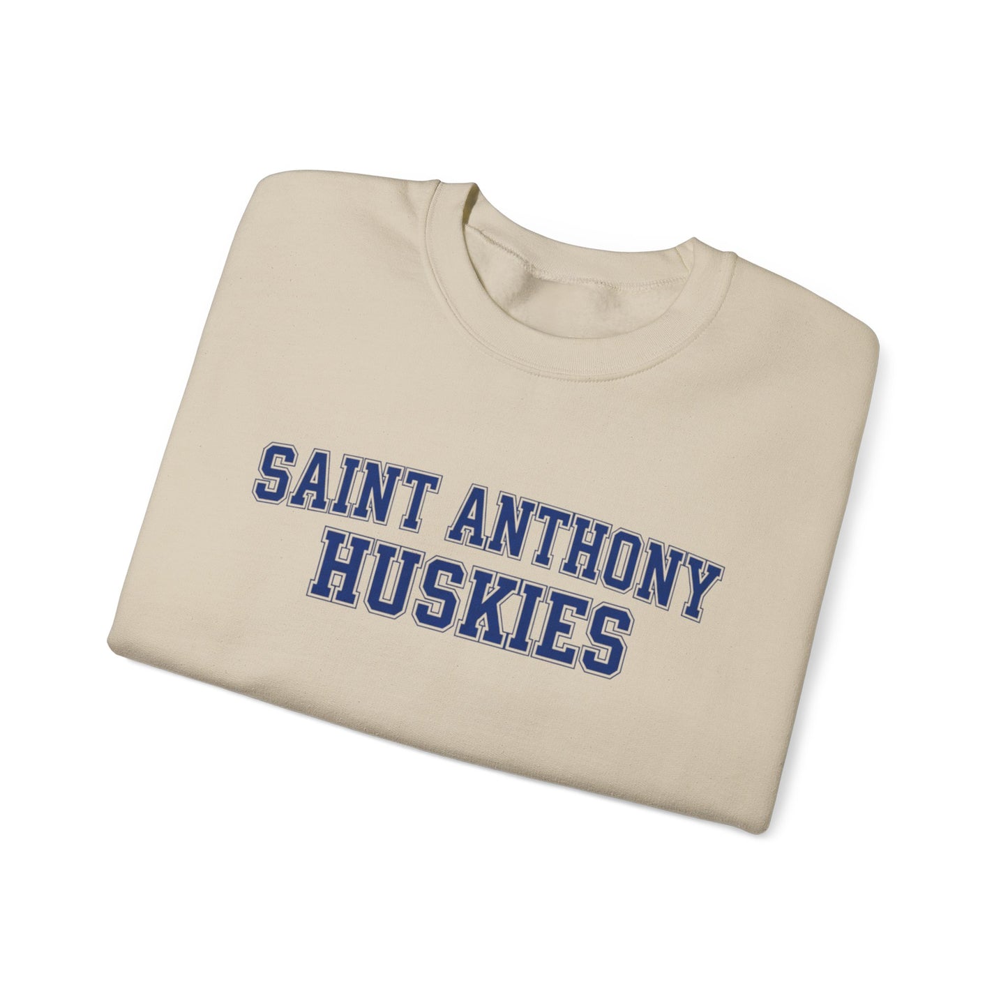 Saint Anthony Huskies Unisex Heavy Blend™ Crewneck Sweatshirt - Cozy Graphic Fashion