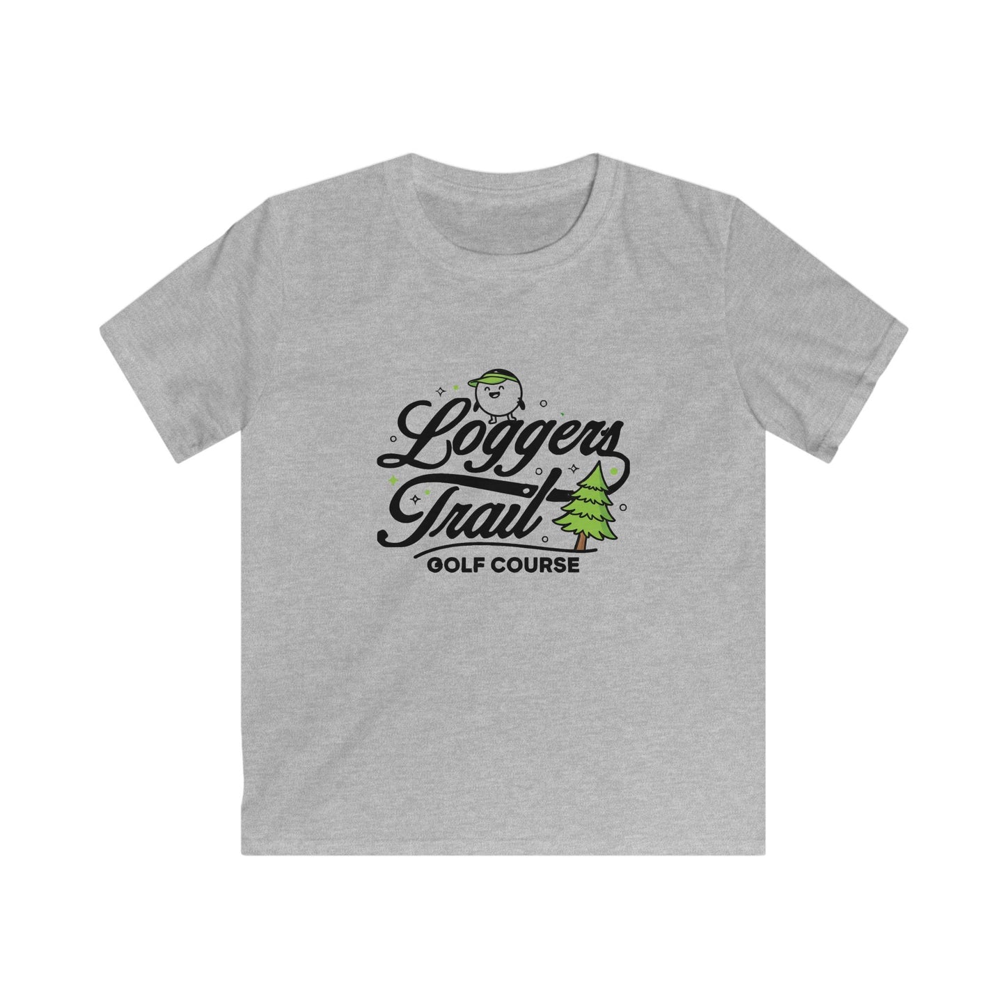 Kids Tee - "Loggers Trail Golf Course" Playful Woodland Golf Shirt