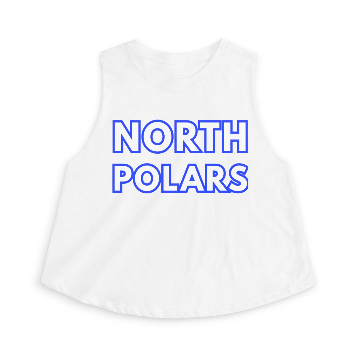 Minneapolis North Polars Crop Top — Retro Script Athletic Women's Tank