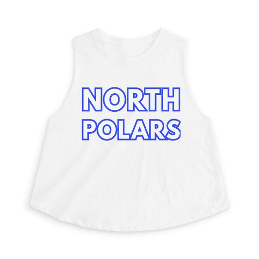 Minneapolis North Polars Crop Top — Retro Script Athletic Women's Tank
