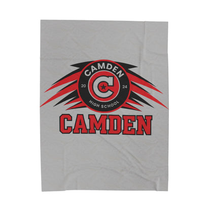 Minneapolis Camden Cozy Velveteen Plush Blanket - Perfect for Relaxation and Home Decor