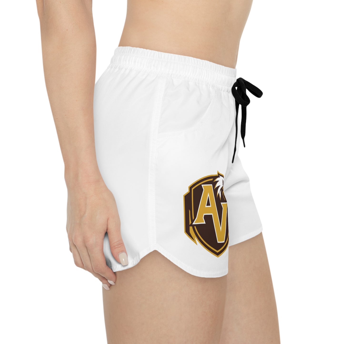 Apple Valley Eagles White Women's Casual Shorts