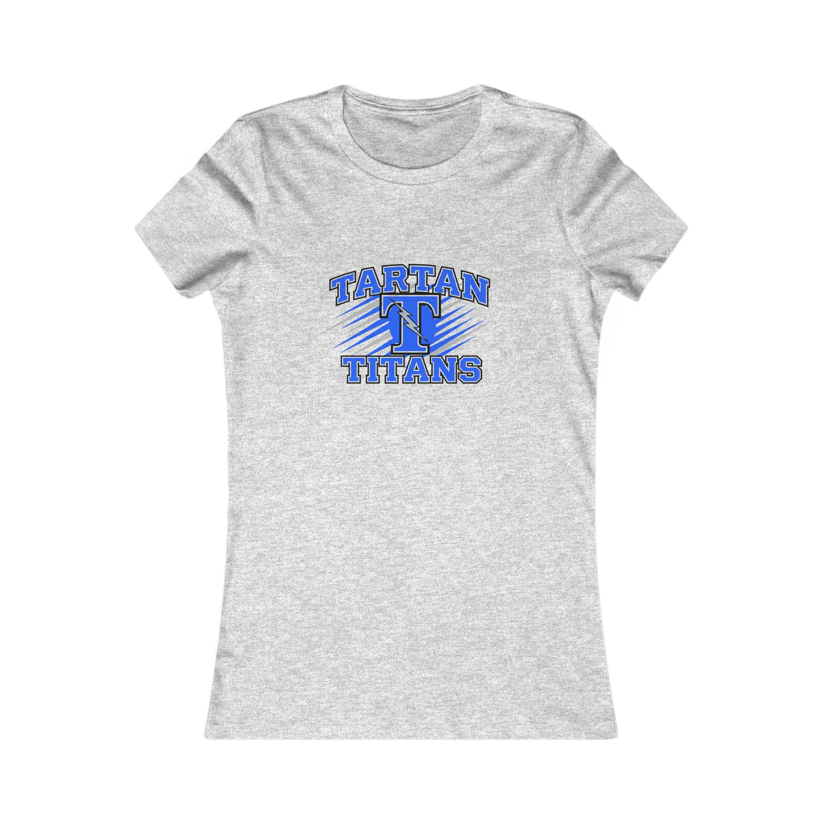 Casual Womens Tee with Tartan Titans Design