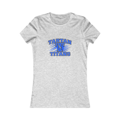Casual Womens Tee with Tartan Titans Design