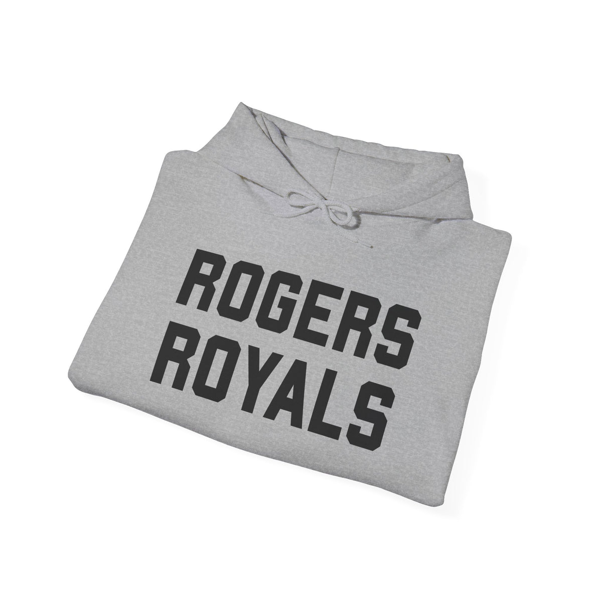 Rogers Royals Ironman Hoodie — School Spirit Pullover with Sleeve Mascot