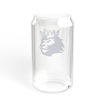 Hopkins Royals 16oz Sipper Glass with Bamboo Lid - Perfect for Celebrations and Everyday Use