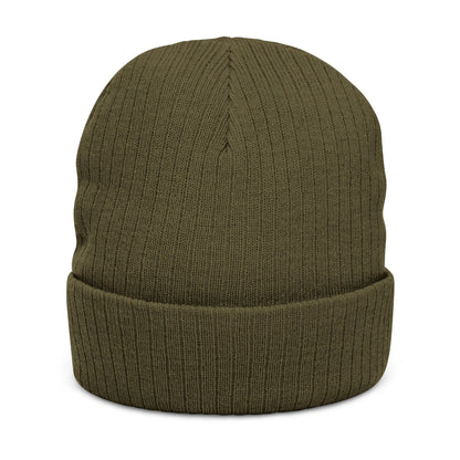 Embroidered Ribbed Beanie - O'Malley’s Irish Pub Logo