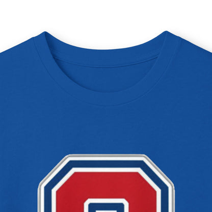Simley Spartans Varsity S Letter Long Sleeve Tee — Spartan Helmet Back Graphic