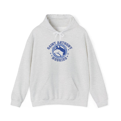 Saint Anthony Huskies Unisex Hooded Sweatshirt – Perfect for School Spirit and Casual Wear
