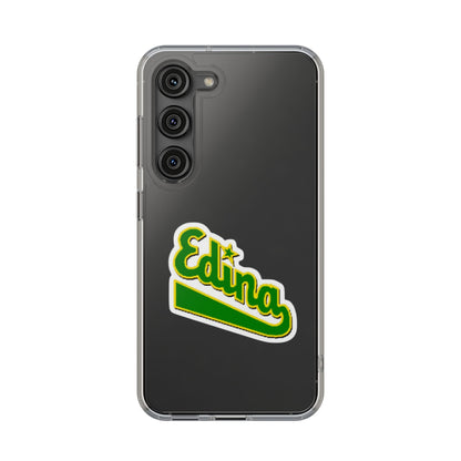 Custom Clear Phone Case with Edina Design - Stylish Protection for Your Smartphone