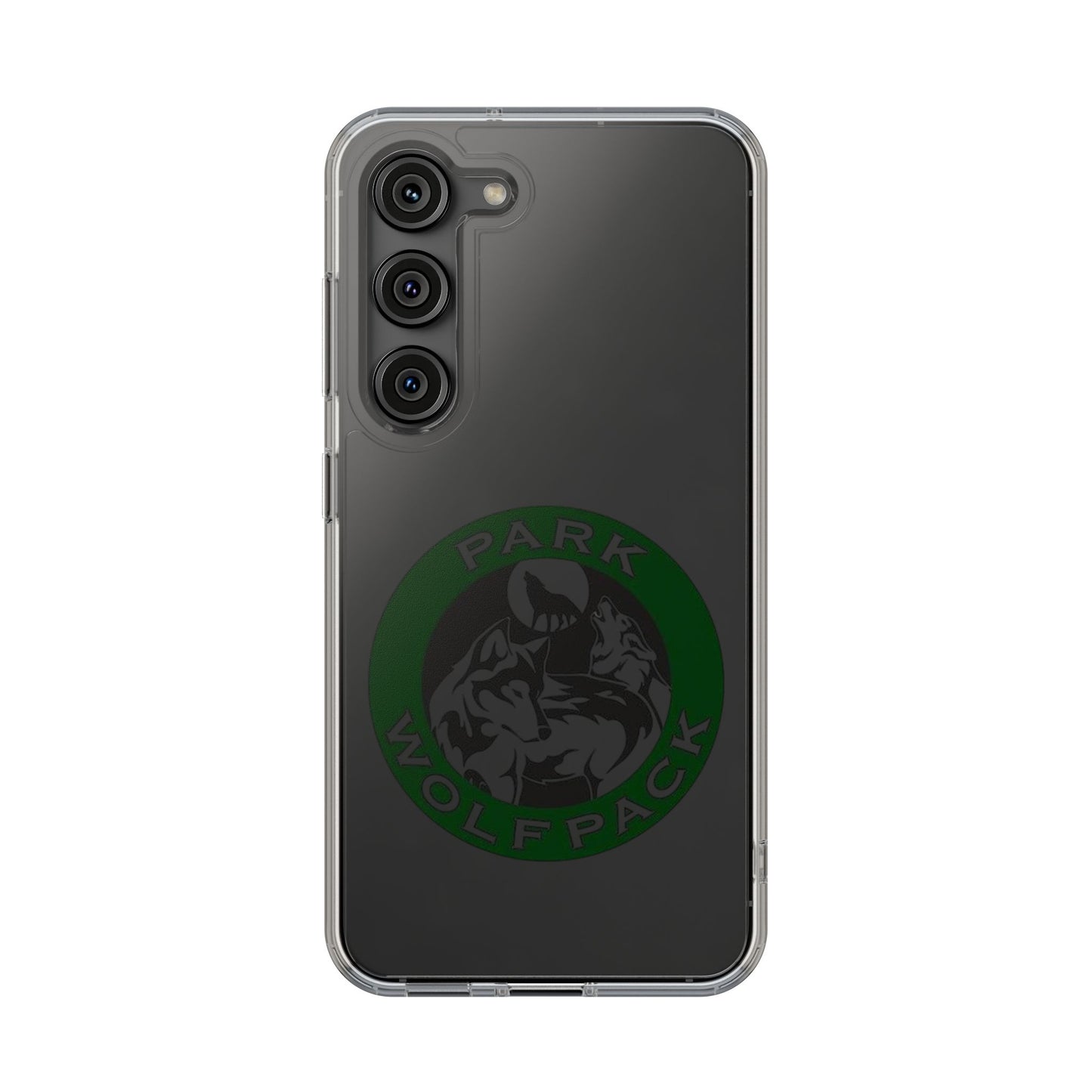 Custom Clear Phone Case - Park Wolfpack Design