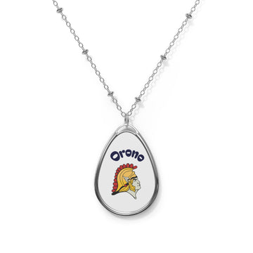 Orono Spartans Oval Pendant Necklace