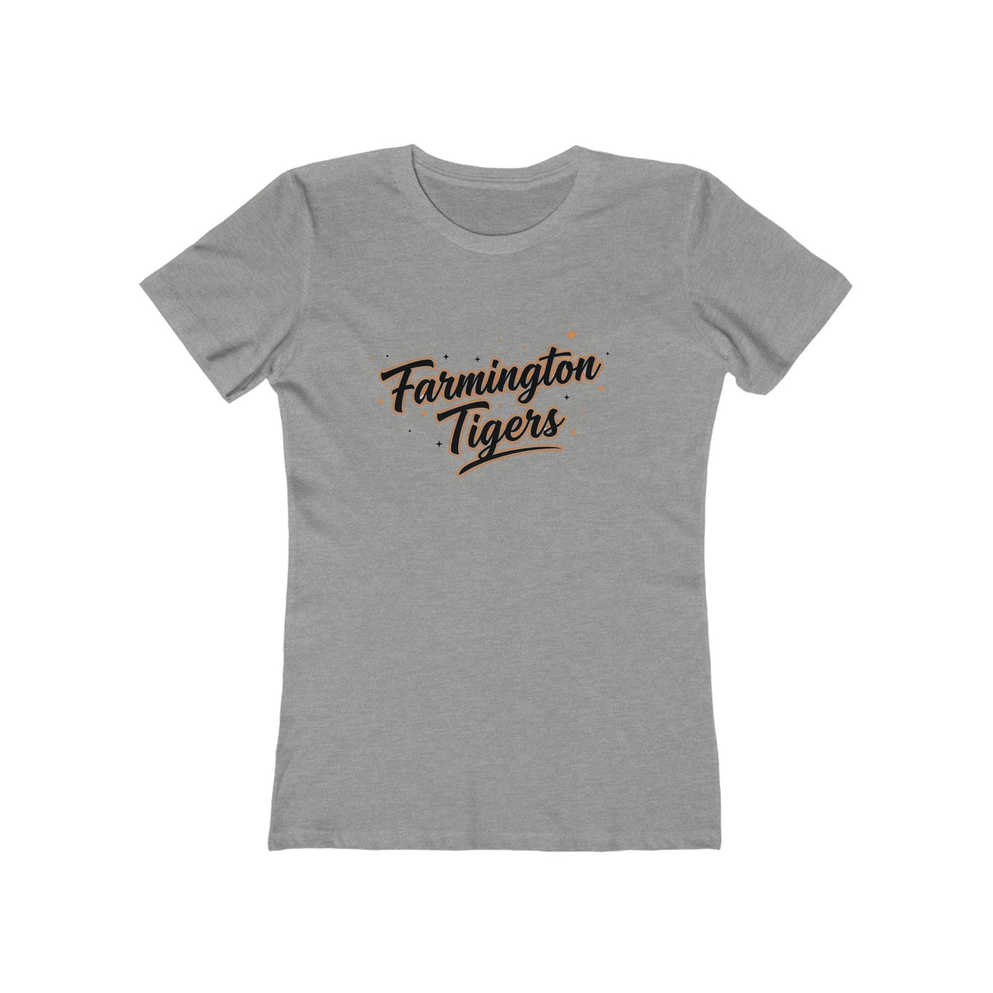 Farmington Tigers Women's Boyfriend Tee – Vintage Script School Spirit Shirt