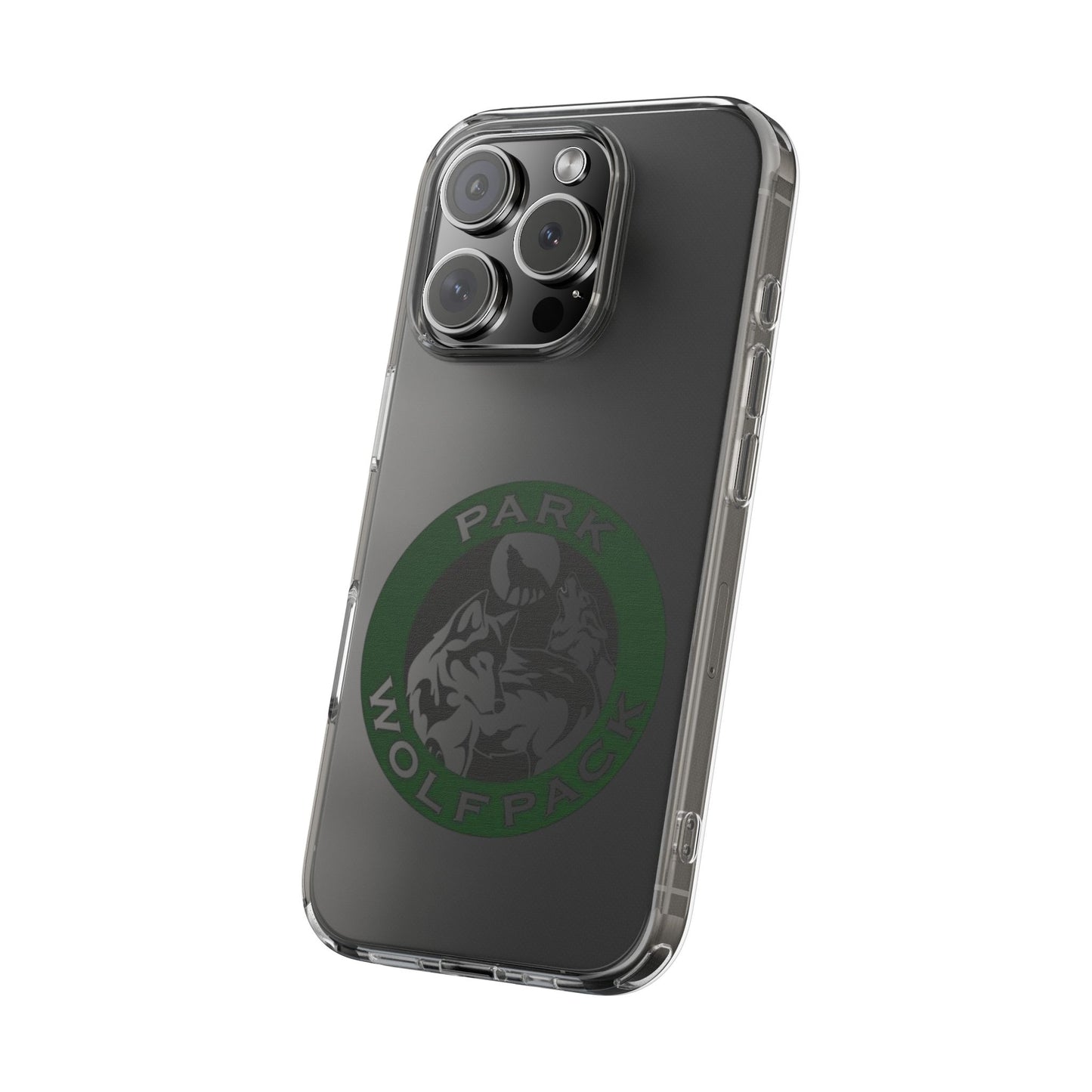 Custom Clear Phone Case - Park Wolfpack Design