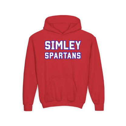 Simley Spartans School Spirit Red Youth Sweatshirt