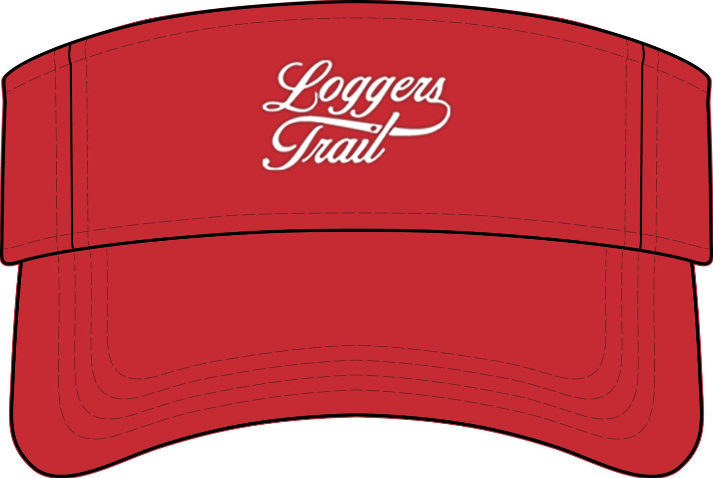 Loggers Trail Embroidered Visor – Outdoor Trail Running Cap
