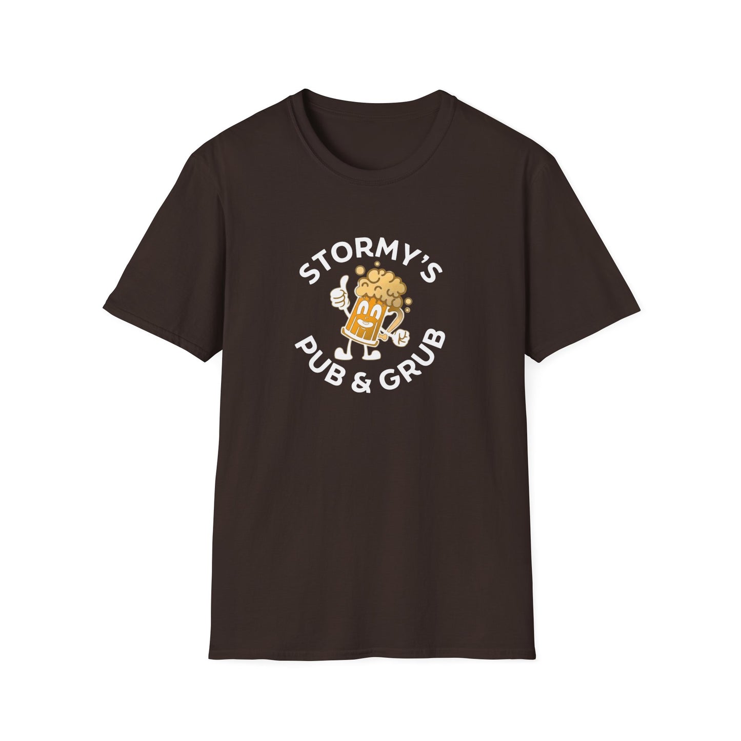 Stormy’s Pub & Grub T-Shirt — Retro Beer Mascot Bar Shirt