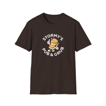 Stormy’s Pub & Grub T-Shirt — Retro Beer Mascot Bar Shirt
