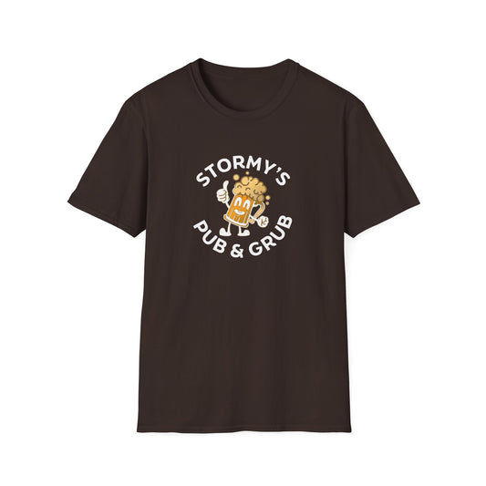 Stormy’s Pub & Grub T-Shirt — Retro Beer Mascot Bar Shirt