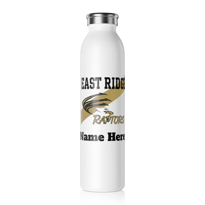 East Ridge Raptors Slim Water Bottle —  Stainless Insulated Bottle