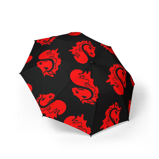 Stillwater Ponies Stylish Foldable Umbrella - Compact Rain Protection