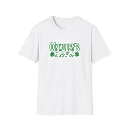 O'Malley's Irish Pub T-Shirt White Logo  - Unisex