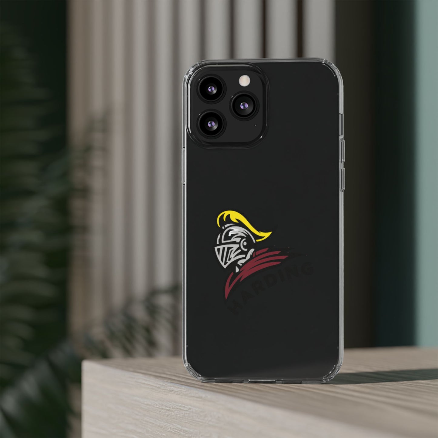 Clear Phone Case with Harding Logo