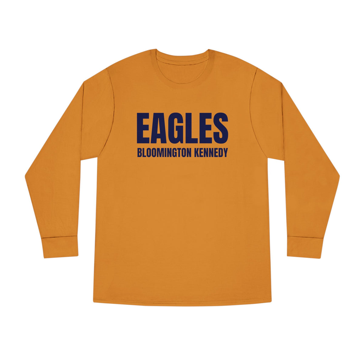 Bloomington Kennedy Eagles Casual Long Sleeve Crewneck Tee - Perfect for Everyday Wear