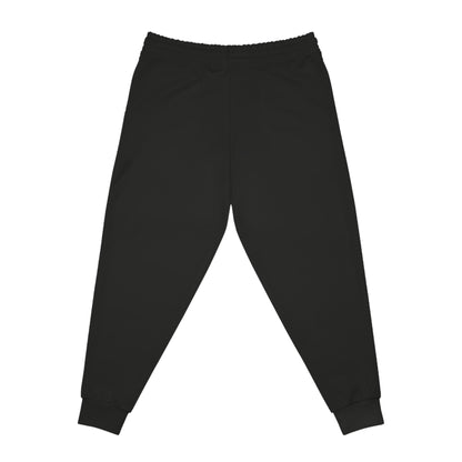 East Ridge Raptors Athletic Joggers — Black Team Sweatpants with Vertical Gold 'RAPTORS'
