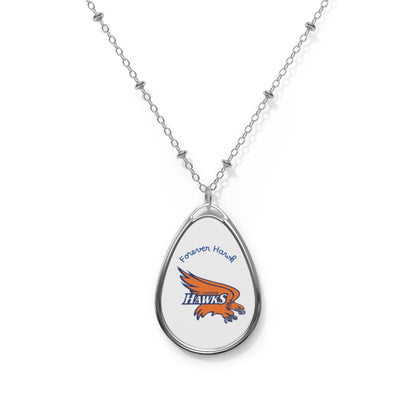 Robbinsdale Cooper "Forever Hawk" Oval Pendant Necklace