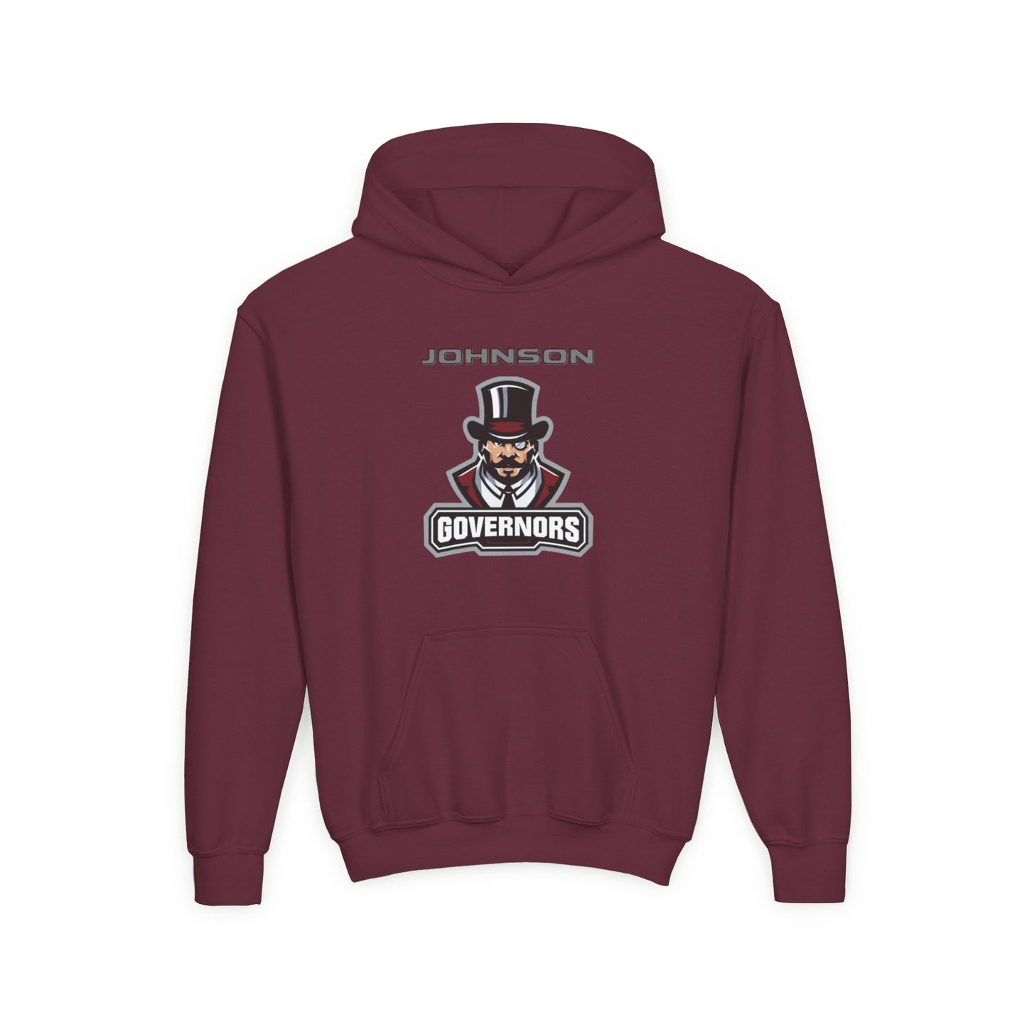 Saint Paul Johnson Youth Heavy Blend Hooded Sweatshirt - Governors Design