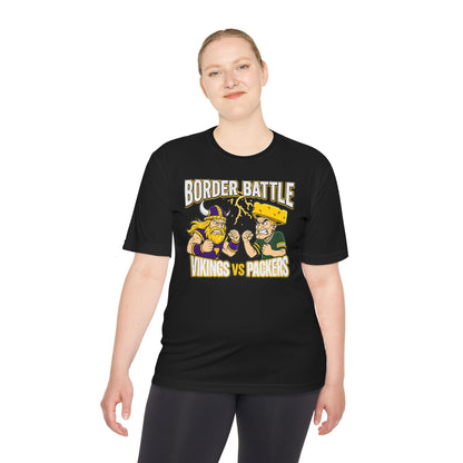 Border Battle Vikings vs Packers Tee — "The Best Seat in the Game Is at the Bar" Sports Rivalry Shirt