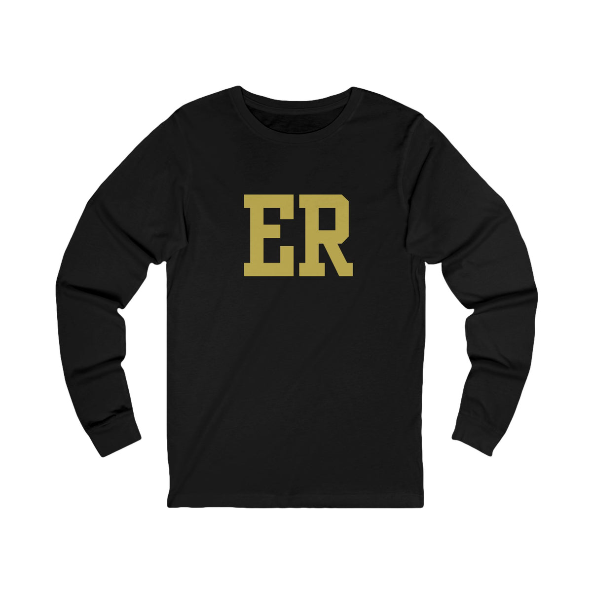 East Ridge ER Letter Long Sleeve Tee — Vintage Collegiate Initials Shirt