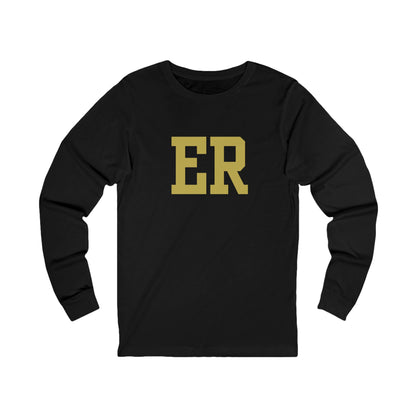 East Ridge ER Letter Long Sleeve Tee — Vintage Collegiate Initials Shirt