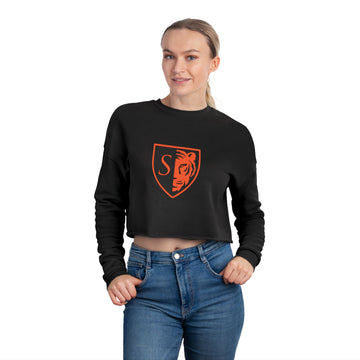 Minneapolis South Tigers Stylish Women's Cropped Sweatshirt - Trendy Athletic Wear