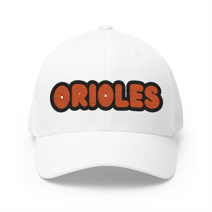 Saint Louis Park Orioles Bubble Logo Embroidered Cap - Structured Adjustable Hat